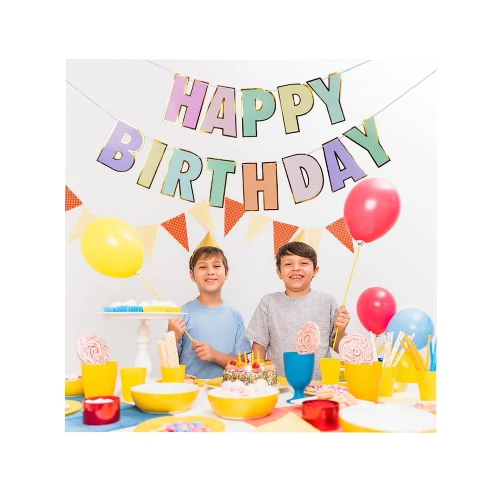 Colorful Happy Birthday Banner